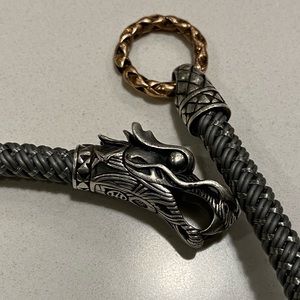 John Hardy Braided Wrap Sterling Silver Bracelet